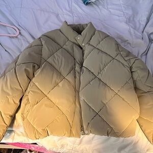 Zara Kids Puffer Jacket - Tan